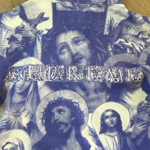 NEW WITH TAG SUPREME Sus and Mary Hooded purple Sweatshirt. Purchased in NYC - Picture 4 of 7